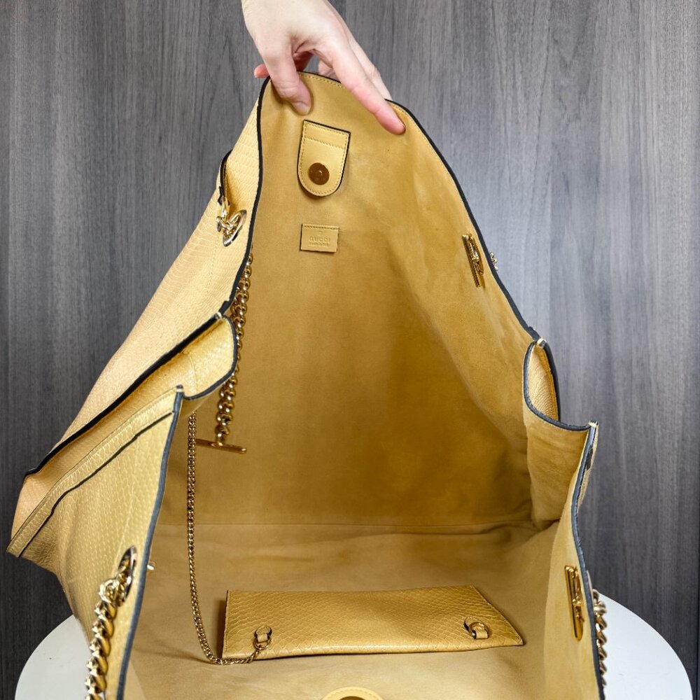 Gucci Rajah Maxi Python tote - Picture 5 of 11